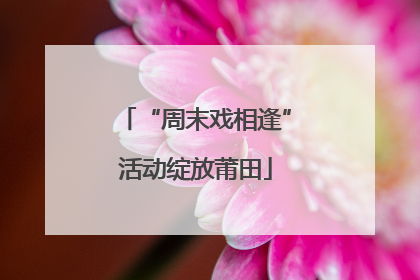 “周末戏相逢”活动绽放莆田